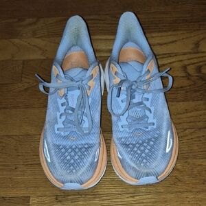 Hoka One One Women's Athletic Shoes in Gray and Orange